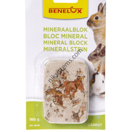 Минерално блокче с моркови за Гризачи 160 гр. - Benelux