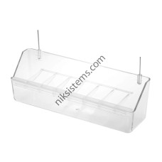Хранилка за Птици с решетка 200 x 55 x 65 h/мм.
