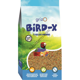 Храна за тропически финки с плодове, 1 кг. - BIRD-X Exotic Mix + Fruits