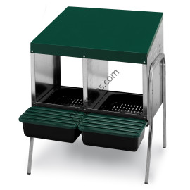 Гнездо за Кокошки Носачки - Автоматично Двойно на крака