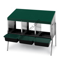 Гнездо за Кокошки Носачки - Автоматично Тройно на крака