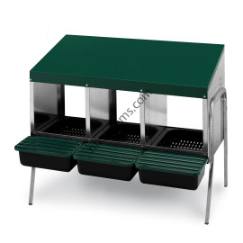 Гнездо за Кокошки Носачки - Автоматично Тройно на крака