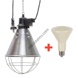 ПРОМО к-кт Тяло Ø 21 см. + Керамична Лампа за Отопление без светлина 250 W