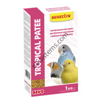 Мека яйчна храна с плодове за канари и папагали 1 кг. - BEVO TROPICAL PATEE Benelux