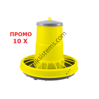 Хранилка за Птици, Кокошки и Други с ребра против разпиляване стояща или висяща 10 кг., к-кт 10 бр. - Compacta