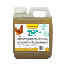 Витаминен комплекс, омега масла с билки за Кокошки и други Птици - Benelux Chicken Care Omega Oil With Herbs