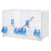 Клетка за малки Птички с преграда за Канарчета, Финки, Амадинки и Други 580 x 300 x 390 h мм. - 2GR Gabbia Cova Клетка за малки Птички с преграда за Канарчета, Финки, Амадинки и Други 580 x 300 x 390 h мм. - 2GR Gabbia Cova