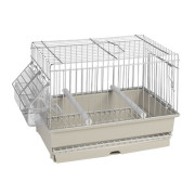 Клетка за малки Птички - изложбена, транспортна и друго 240 x 160 x 200 мм., бежова - 2GR