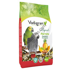 Пълноценна храна с плодове за средни и големи Папагали 650 гр. - Vadigran Parrot Tropical