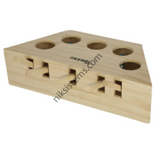 Дървена играчка за котка стимулираща сетивата и уменията 36 x 22 x 12 см. - KERBL