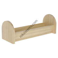 Хранилка за гризачи, дървена 28 x 10 x 10 cм. / 550 мл. - KERBL