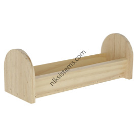 Хранилка за гризачи, дървена 28 x 10 x 10 cм. / 550 мл. - KERBL