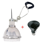 ПРОМО к-кт Тяло Ø 14 см. + Керамична Лампа за Отопление 100 W - Dragon ALU Clamp-Lamp / Dragon Cera - Heat