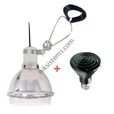 ПРОМО к-кт Тяло Ø 14 см. + Керамична Лампа за Отопление 100 W - Dragon ALU Clamp-Lamp / Dragon Cera - Heat