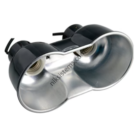 Мини Двойно Тяло за Лампа за отопление - ZooMed Nano Combo Dome Lamp Fixture